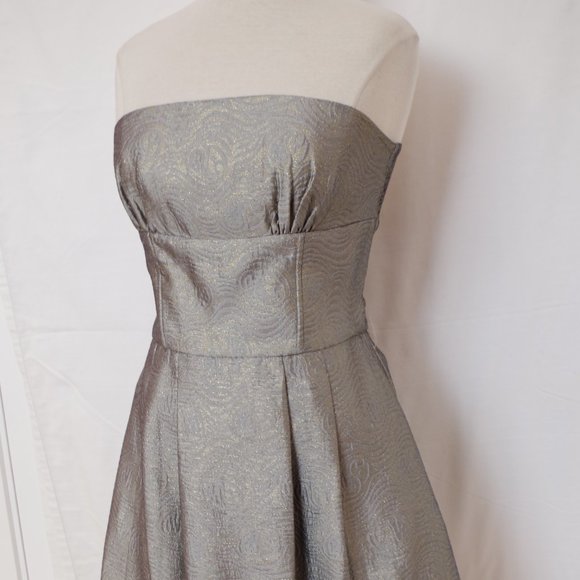 Bedo Femme Strapless Brocade Cocktail Dress- Sz. Lrg - Picture 2 of 5